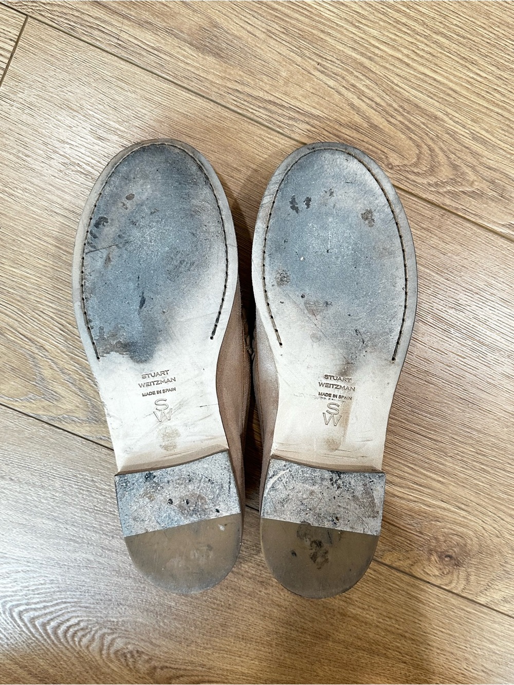 Stuart Weitzman Women's Tan Suede Loafers 8.5 - Picture 5 of 5